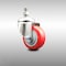 Service Caster 3 Inch 316SS Red Polyurethane Wheel Swivel 3/8 Inch Threaded Stem Caster SCC SCC-SS316TS20S314-PPUB-RED-381615 - alternate 1